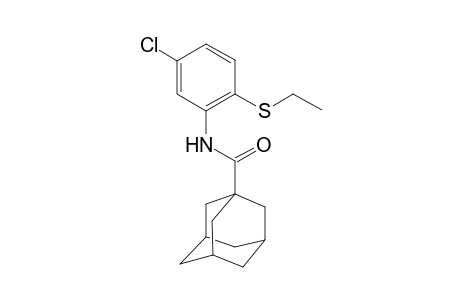N-(5-chloranyl-2-ethylsulfanyl-phenyl)adamantane-1-carboxamide