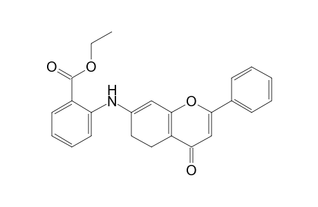 2-[(4-keto-2-phenyl-5,6-dihydrochromen-7-yl)amino]benzoic acid ethyl ester