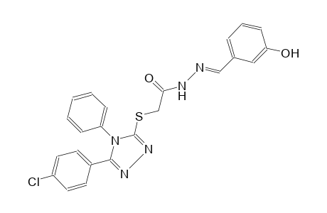 acetic acid, [[5-(4-chlorophenyl)-4-phenyl-4H-1,2,4-triazol-3-yl]thio]-, 2-[(E)-(3-hydroxyphenyl)methylidene]hydrazide