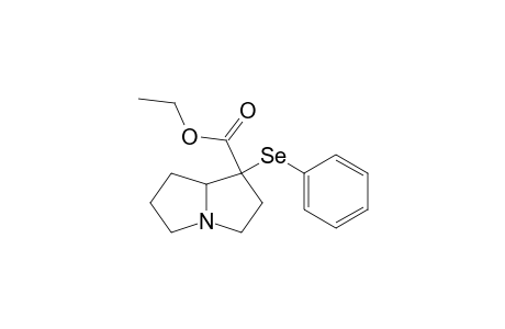 1H-Pyrrolizine-1-carboxylic acid, hexahydro-1-(phenylseleno)-, ethyl ester