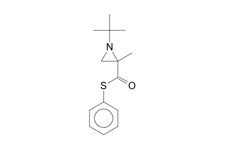 1-t-Butyl-2-methylaziridine-2-carbothioic acid, S-phenyl ester