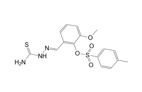 2-{(E)-[(aminocarbothioyl)hydrazono]methyl}-6-methoxyphenyl 4-methylbenzenesulfonate