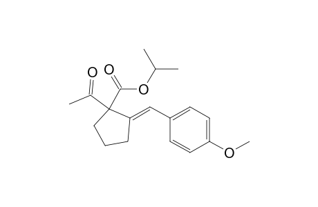 (E)-isopropyl 1-acetyl-2-(4-methoxybenzylidene)cyclopentanecarboxylate