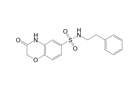 2H-1,4-Benzoxazine-6-sulfonamide, 3,4-dihydro-3-oxo-N-(2-phenylethyl)-