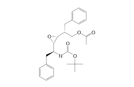 (2R,3R,4R,5S)-2-BENZYL-5-((TERT.-BUTOXYCARBONYL)-AMINO)-3,4-EPOXY-6-PHENYLHEXYL-ACETATE