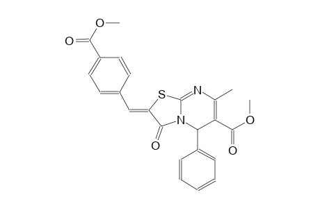 methyl (2Z)-2-[4-(methoxycarbonyl)benzylidene]-7-methyl-3-oxo-5-phenyl-2,3-dihydro-5H-[1,3]thiazolo[3,2-a]pyrimidine-6-carboxylate