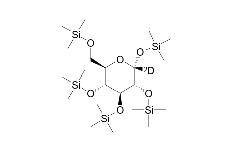 1,2,3,4,6-Penta-O-TMS-.alpha.-D-glucopyranoside-1-D