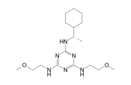2-N-[(1S)-1-cyclohexylethyl]-4-N,6-N-bis(2-methoxyethyl)-1,3,5-triazine-2,4,6-triamine