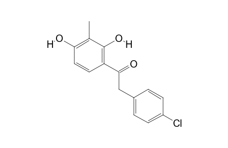 2-(4-chlorophenyl)-1-(2,4-dihydroxy-3-methylphenyl)ethanone