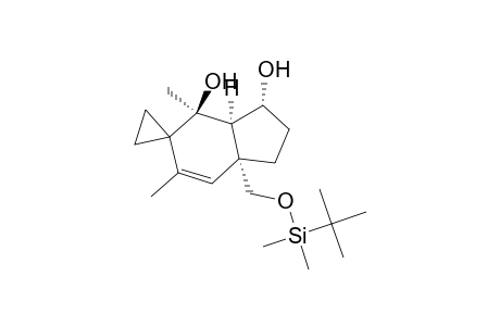 Spiro[1-[(tert-Butyldimethylsiloxy)methyl]-3,5-dimethyl-5,7-dihydroxybicyclo[4.3.0]non-2-ene-4,1'-cyclopropane]