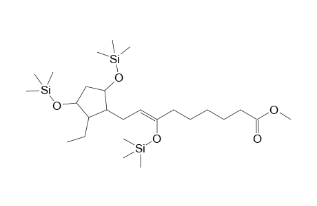 5-Ethyl-4-[8'-(methoxycarbonyl)-3'-(trimethylsilyloxy)oct-2'-enyl]-1,3-bis(trimethylsilyloxy)-cyclopentane