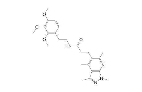 1H-pyrazolo[3,4-b]pyridine-5-propanamide, 1,3,4,6-tetramethyl-N-[2-(2,3,4-trimethoxyphenyl)ethyl]-