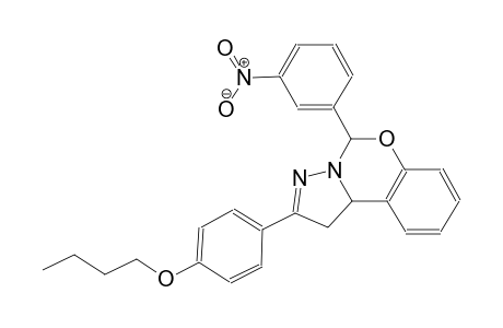 2-(4-butoxyphenyl)-5-(3-nitrophenyl)-1,10b-dihydropyrazolo[1,5-c][1,3]benzoxazine
