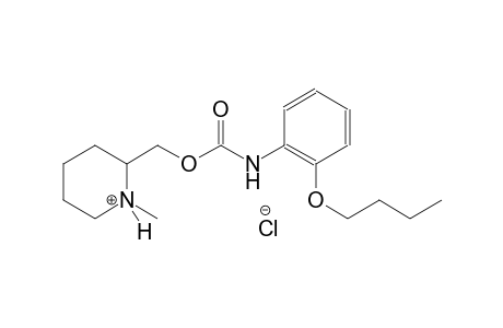 (1-methyl-2-piperidiniumyl)methyl 2-butoxyphenylcarbamate chloride