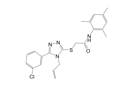 2-{[4-allyl-5-(3-chlorophenyl)-4H-1,2,4-triazol-3-yl]sulfanyl}-N-mesitylacetamide