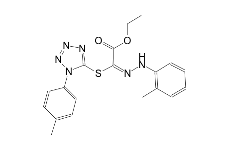 ethyl (2E)-[(2-methylphenyl)hydrazono]{[1-(4-methylphenyl)-1H-tetraazol-5-yl]sulfanyl}ethanoate