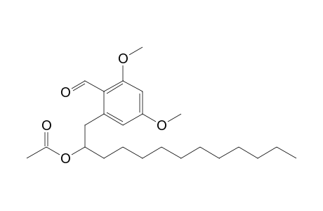 1-(3',5'-Dimethoxy-2'-formylphenyl)tridecan-2-yl acetate