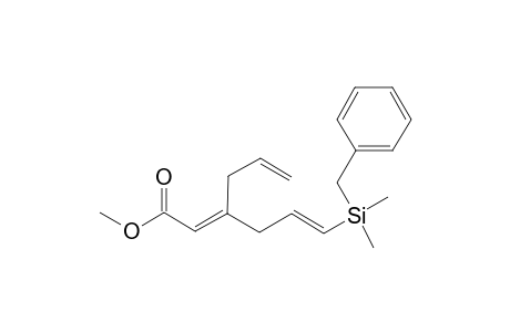 (2E,5E)-Methyl 3-allyl-6-(benzyldimethylsilyl)hexa-2,5-dienoate