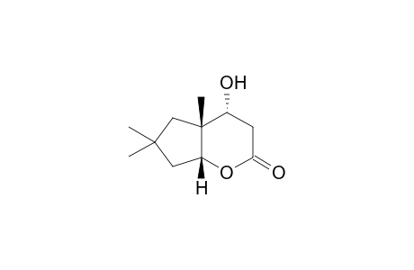4.alpha.-4-Hydroxy-4a,6,6-trimethyl-(hexahydro)cyclopenta[b]pyran-2-one