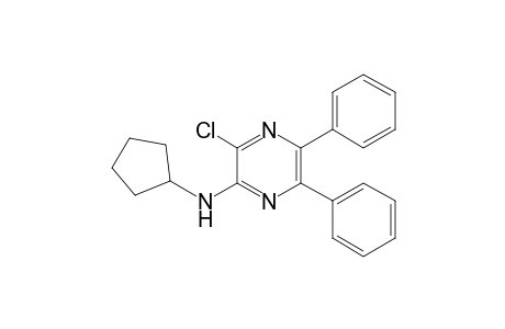 2-Pyrazinamine, 3-chloro-N-cyclopentyl-5,6-diphenyl-