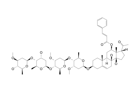 IKEMAGENIN-3-O-BETA-D-OLEANDROPYRANOSYL-(1->4)-BETA-D-DIGITOXOPYRANOSYL-(1->4)-BETA-D-CYMAROPYRANOSYL-(1->4)-BETA-D-CYMAROPYRANOSIDE