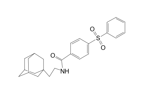 N-[2-(1-adamantyl)ethyl]-4-(benzenesulfonyl)benzamide
