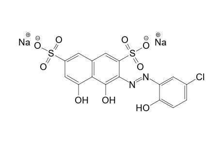 3-[5-chloro-2-hydroxyphenyl)azo]-4,5-dihydroxy-2,7-naphthalenedisulfonic acid, disodium salt
