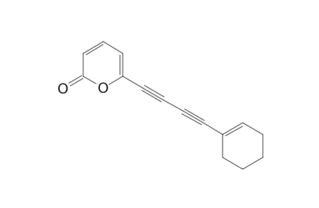 6-[4-(1-Cyclohexenyl)-1,3-heptadiynyl]-2H-pyran-2-one