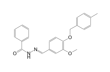 N'-((E)-{3-methoxy-4-[(4-methylbenzyl)oxy]phenyl}methylidene)benzohydrazide