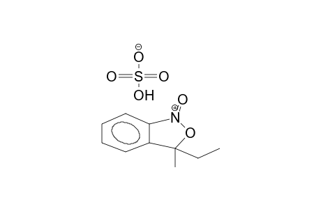 1-OXO-3-METHYL-3-ETHYLBENZO[C]ISOXAZOLINIUM BISULPHATE