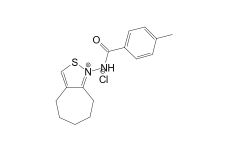 1-(4-Methylbenzamido)-5,6,7,8-tetrahydro-4H-cyclohepta[c]isothiazol-1-ium chloride