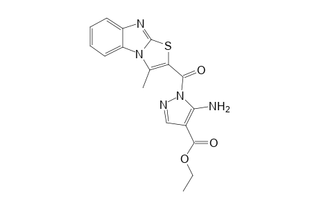 5-Amino-1-(3-methylthiazolo[3,2-a]benzimidazol-2-oyl)-1H-pyrazole-4-carboxylic acid ethyl ester