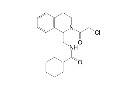 N-([2-(2-Chloroacetyl)-1,2,3,4-tetrahydro-1-isoquinolinyl]methyl)cyclohexanecarboxamide