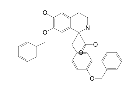 1,2,3,4-Tetrahydroisoquinolin-6-ol-1-carboxylic acid, 1-[4-benzyloxybenzyl]-