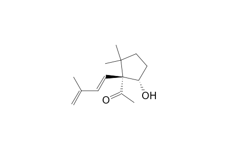 Ethanone, 1-[5-hydroxy-2,2-dimethyl-1-(3-methyl-1,3-butadienyl)cyclopentyl]-, [1.alpha.,1(E),5.beta.]-