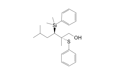 (2S,3R)-3-[dimethyl(phenyl)silyl]-2,5-dimethyl-2-(phenylthio)-1-hexanol