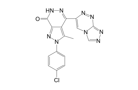 4-([1,2,4]Triazolo[5,1-c][1,2,4]triazin-6-yl)-2-(4-chlorophenyl)-3-methyl-2H-pyrazolo[3,4-d]pyridazin-7(6H)-one