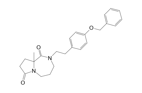 (R,S)-2-[4-(Benzyloxy)phenethyl]-9a-methylhexahydro-1H-pyrrolo[1,2-a][1,4]diazepine-1,7(8H)-dione