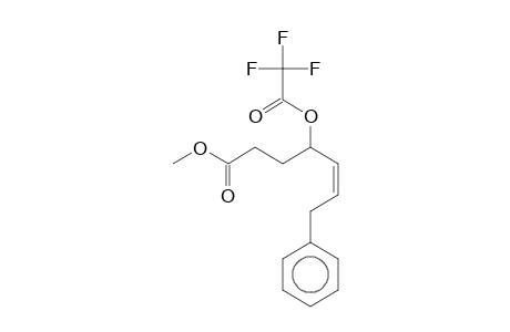 Methyl (5Z)-7-phenyl-4-[(trifluoroacetyl)oxy]-5-heptenoate