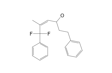(Z)-6,6-DIFLUORO-5-METHYL-1,6-DIPHENYLHEX-4-EN-3-OL