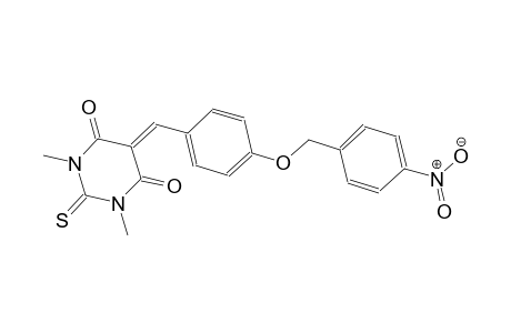 1,3-dimethyl-5-{4-[(4-nitrobenzyl)oxy]benzylidene}-2-thioxodihydro-4,6(1H,5H)-pyrimidinedione