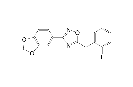 1,2,4-Oxadiazole, 3-(1,3-benzodioxol-5-yl)-5-[(2-fluorophenyl)methyl]-