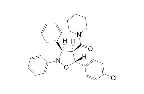 3RS-(3R*,4R*,5S*)-2,3-DIPHENYL-5-(4-CHLOROPHENYL)-4-PIPERIDINYLOXOISOXAZOLIDINE