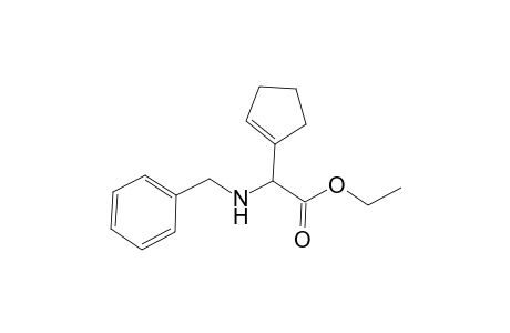 2-(1-cyclopentenyl)-2-[(phenylmethyl)amino]acetic acid ethyl ester