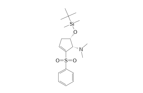 (1R,2R)-cis-1-(tert.-Butyldimethylsiloxy)-2-(dimethylamino)-3-(phenylsulfonyl)-3-cyclopentene