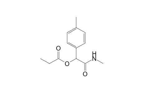 2-Propanoyloxy-N-methyl-2-(4-methylphenyl)acetamide