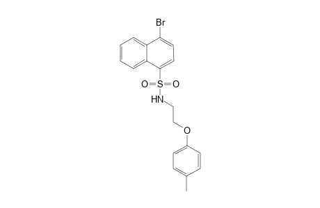 1-Naphthalenesulfonamide, 4-bromo-N-[2-(4-methylphenoxy)ethyl]-