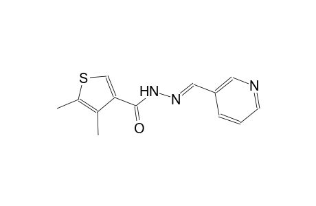 4,5-dimethyl-N'-[(E)-3-pyridinylmethylidene]-3-thiophenecarbohydrazide