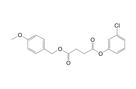 Succinic acid, 3-chlorophenyl 4-methoxybenzyl ester