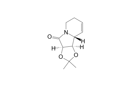 (1R,2R,8aR)-1,2-(isopropylidendioxy)-1,5,6,8a-terahydro-3(2H)-indolizinone
